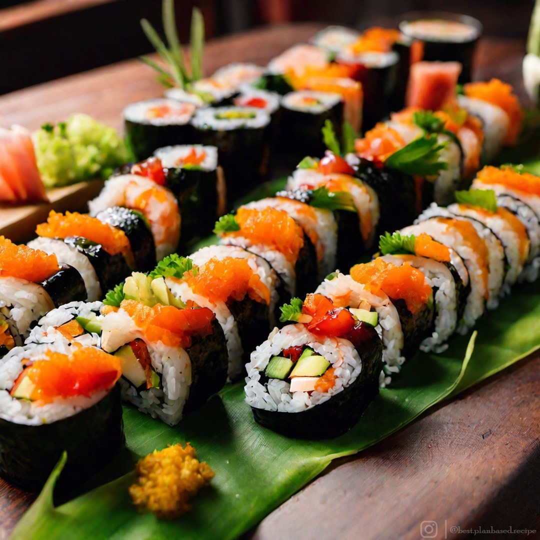 Homemade Vegan Sushi Rolls