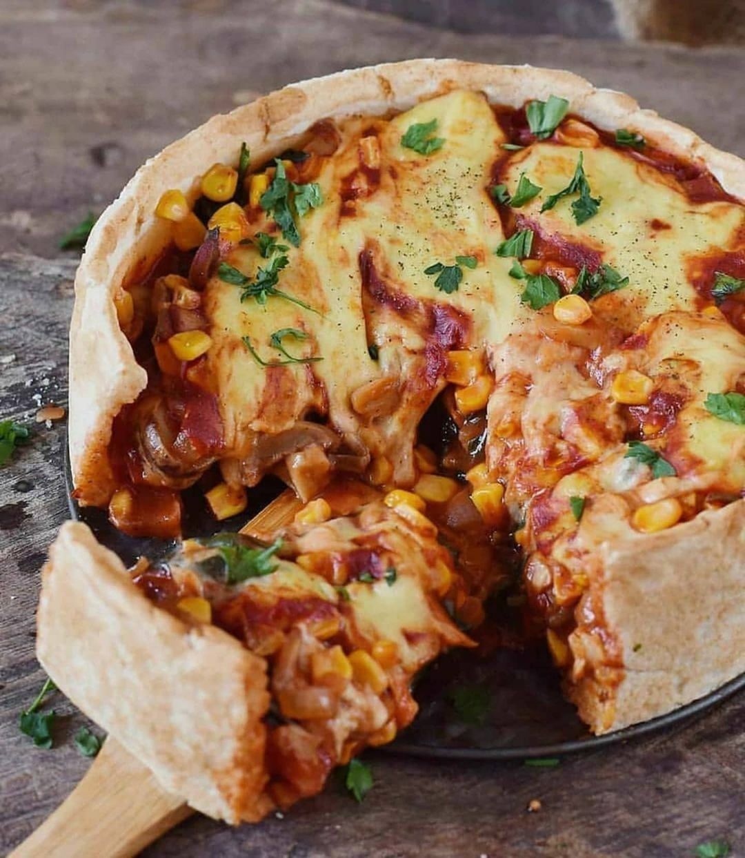 Vegan Gluten-Free Deep Dish Pizza