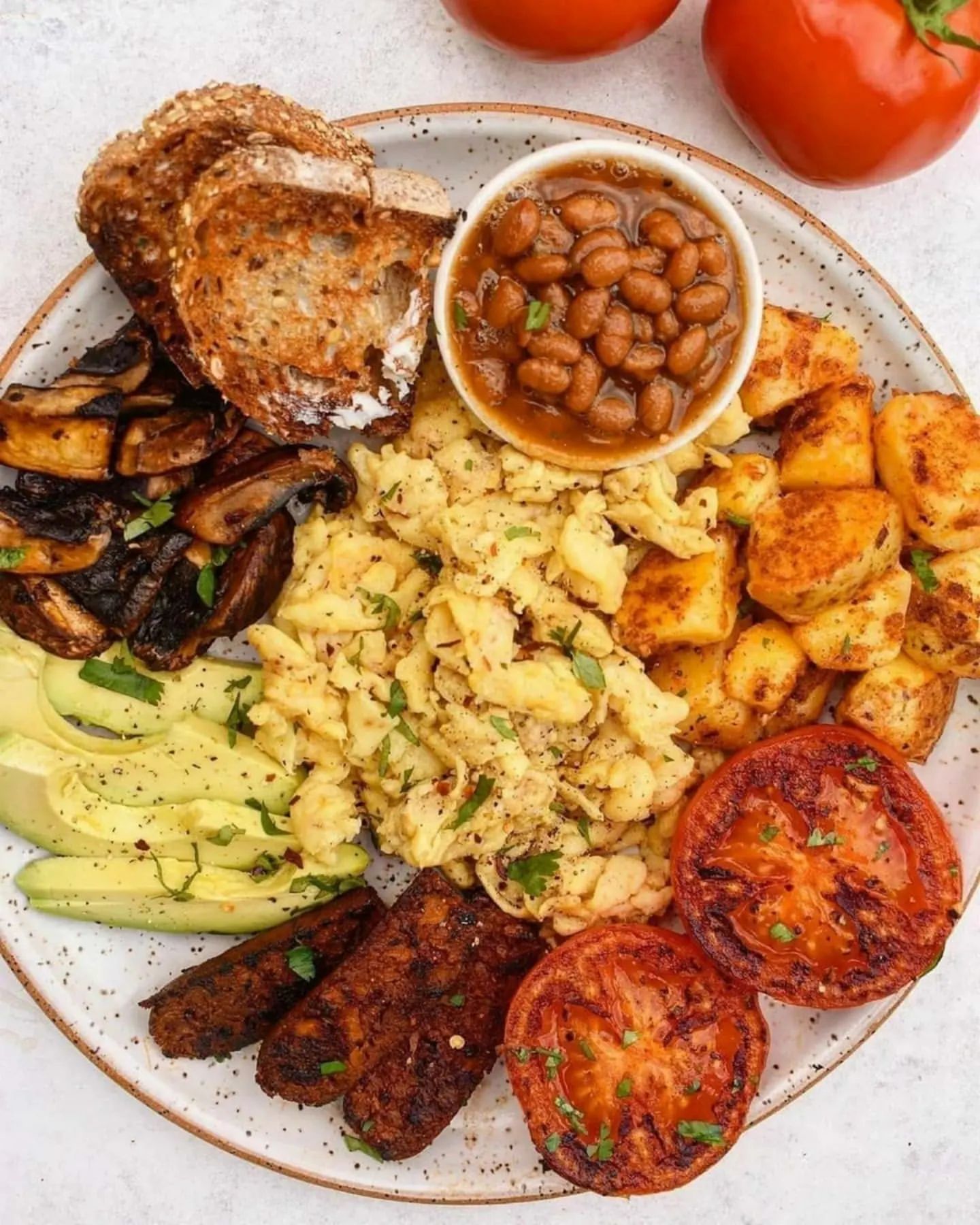 Savory Vegan Breakfast Plate