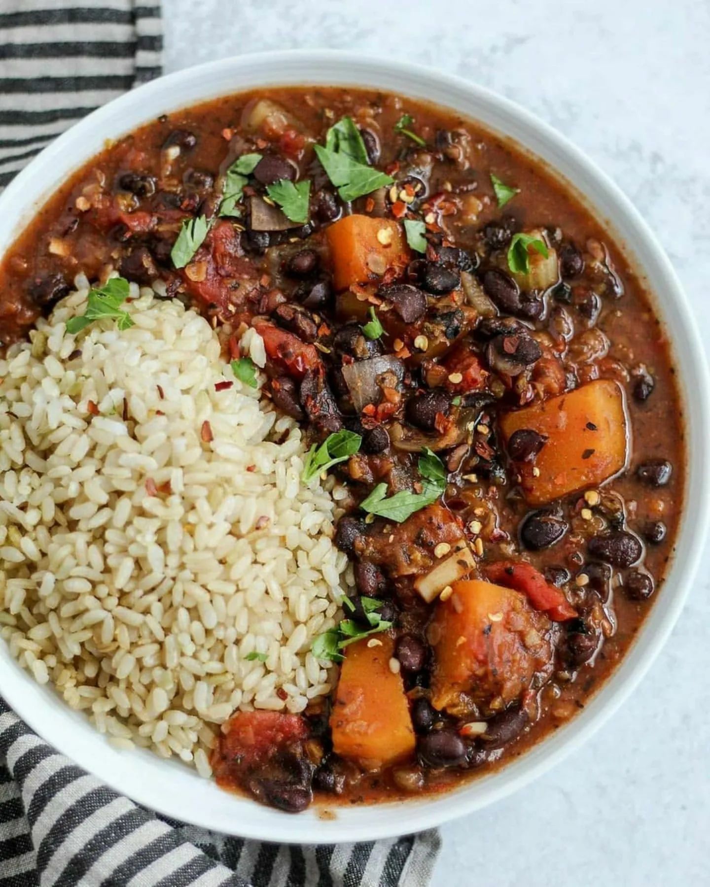 Black Bean and Butternut Squash Stew