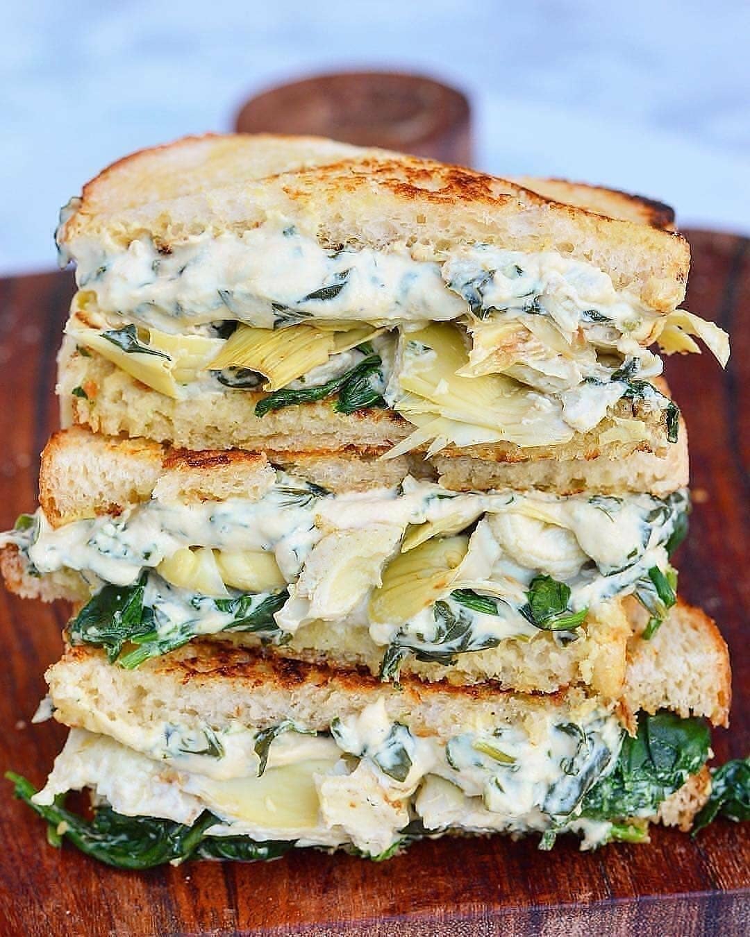 Vegan Artichoke Grilled Cheese