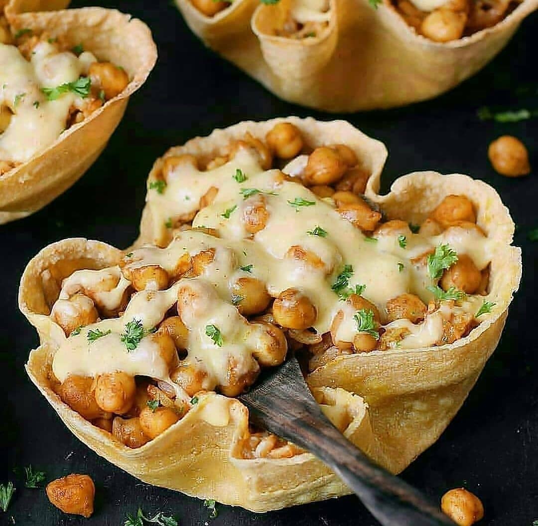 Homemade Vegan Lentil Taco Cups