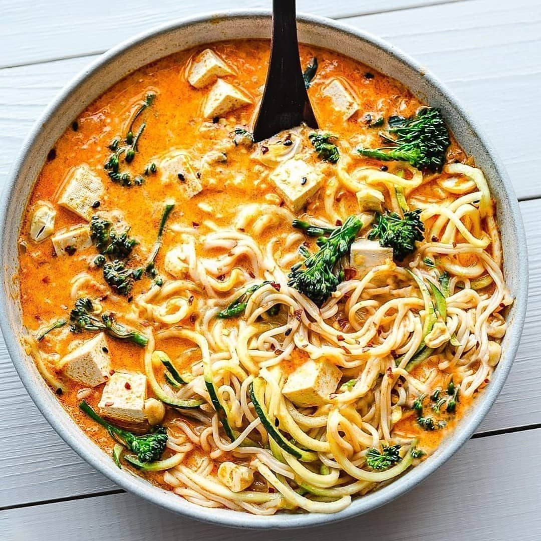Thai Red Curry with Tofu and Vegetables
