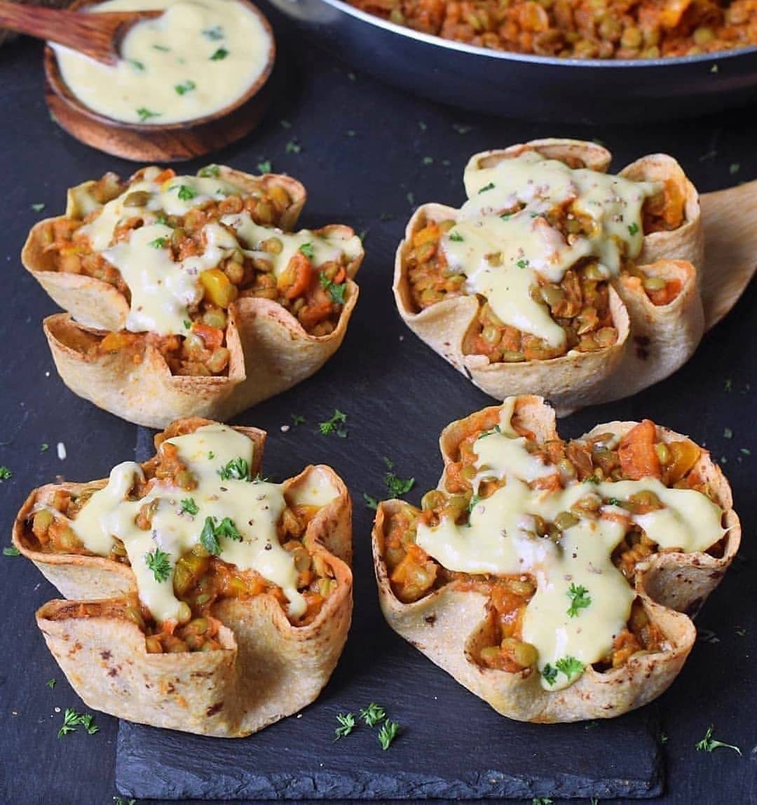 Homemade Vegan Taco Cups