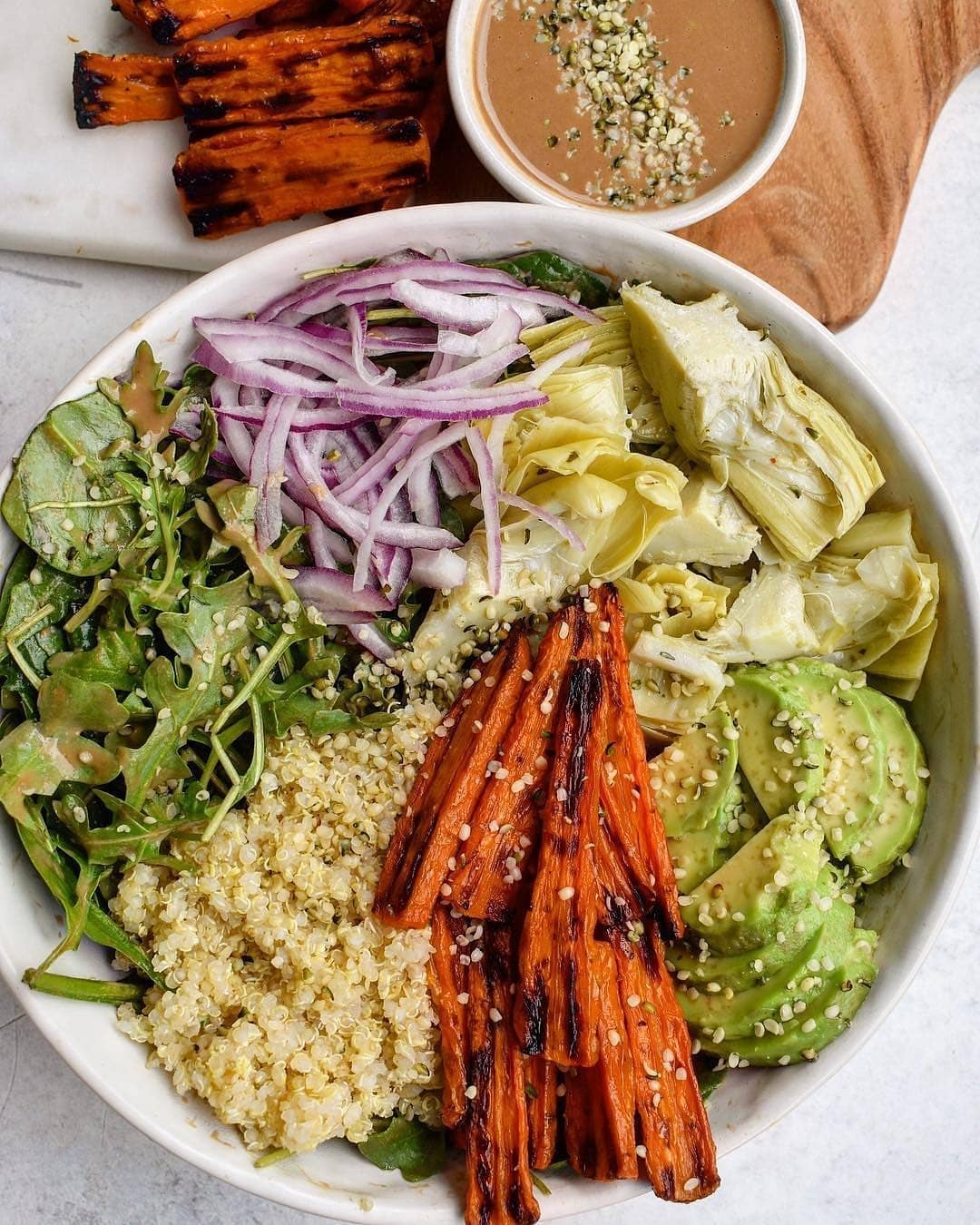 Creamy Balsamic Roasted Carrot Salad