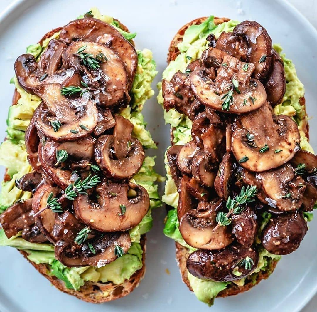 Balsamic Mushroom Avocado Toast