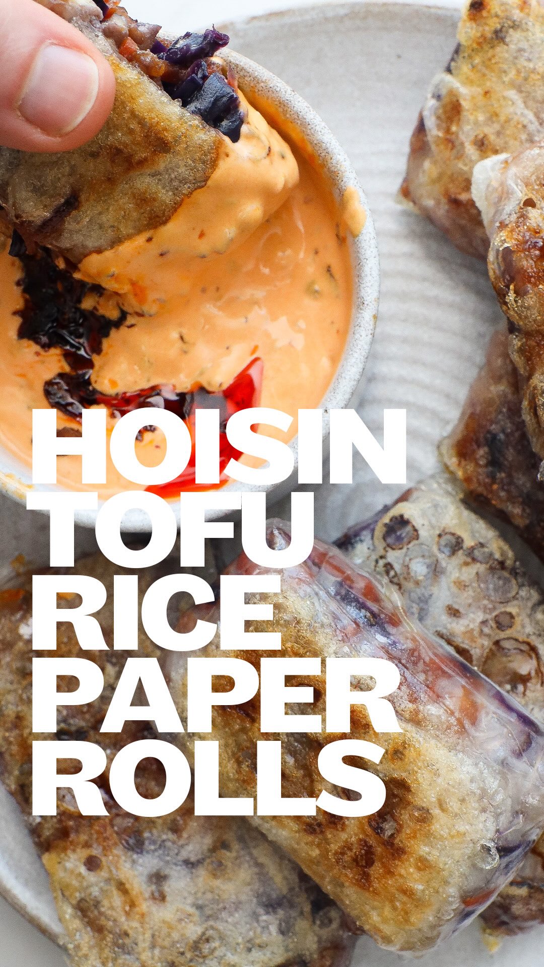 Hoisin Tofu Rice Paper Rolls
