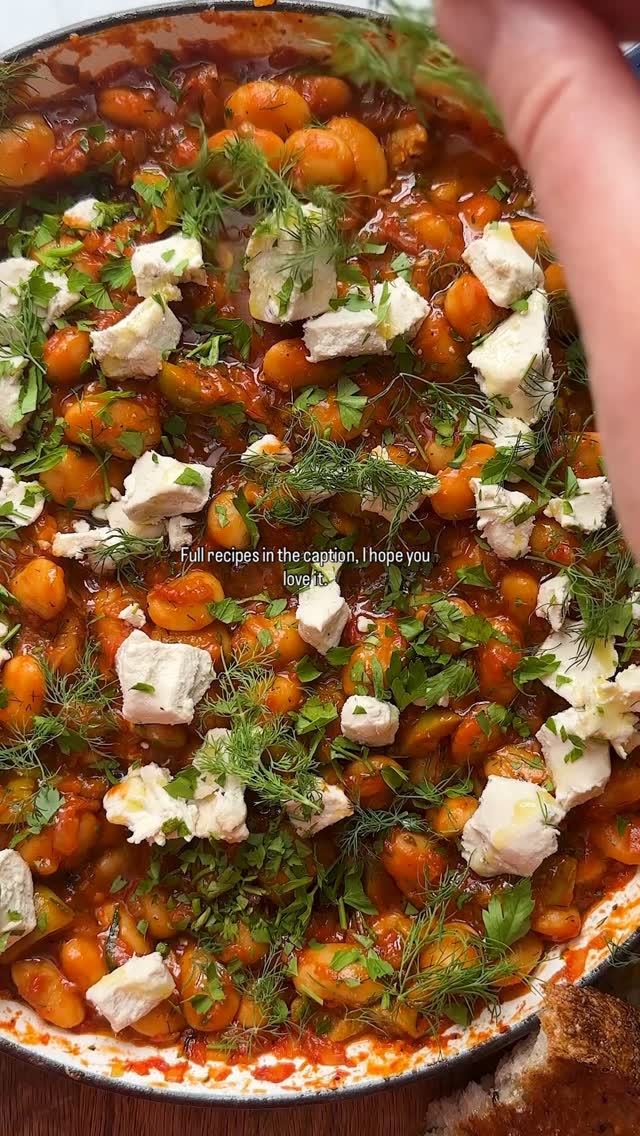 Gigantes Plaki Greek Butter Bean Stew
