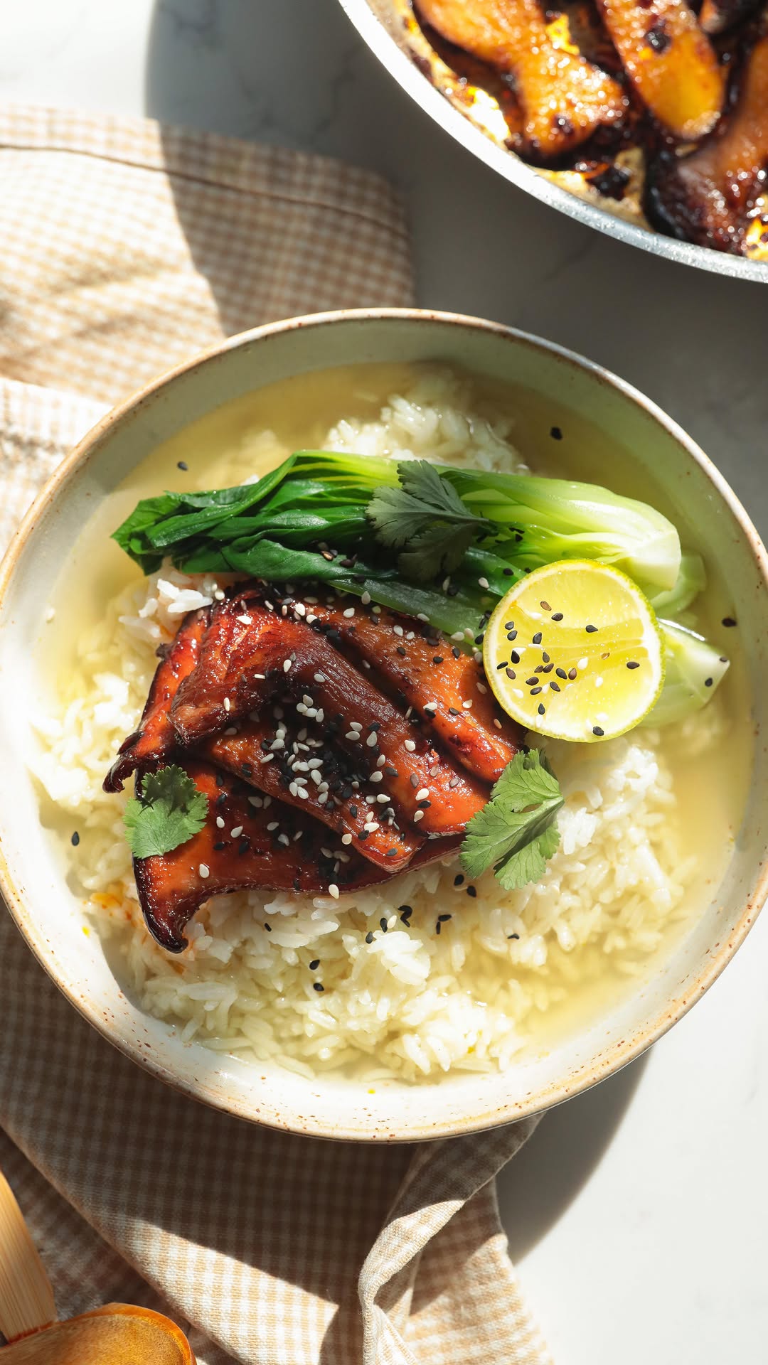 Mushroom Lemongrass Ginger Rice Broth