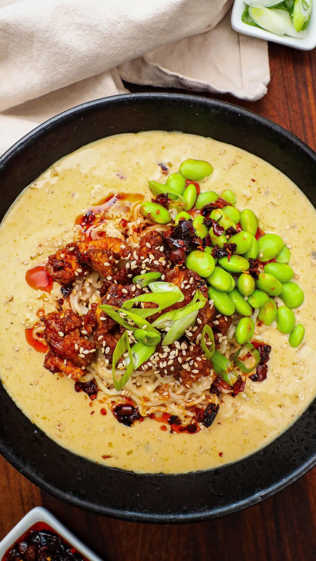 Protein-Packed Ramen with Silken Tofu Broth