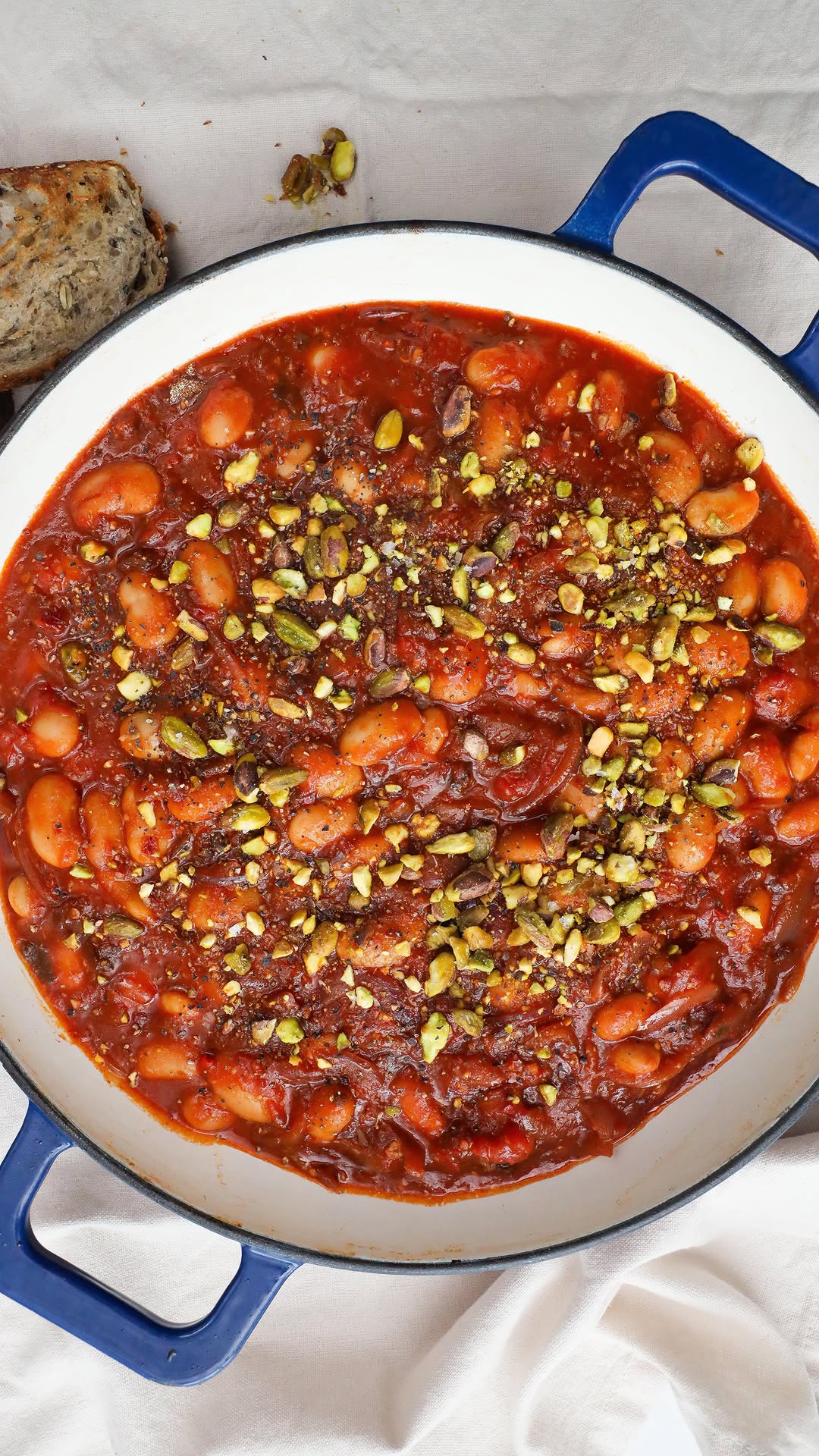Hearty Pilpelchuma Beans with Tomato Sauce