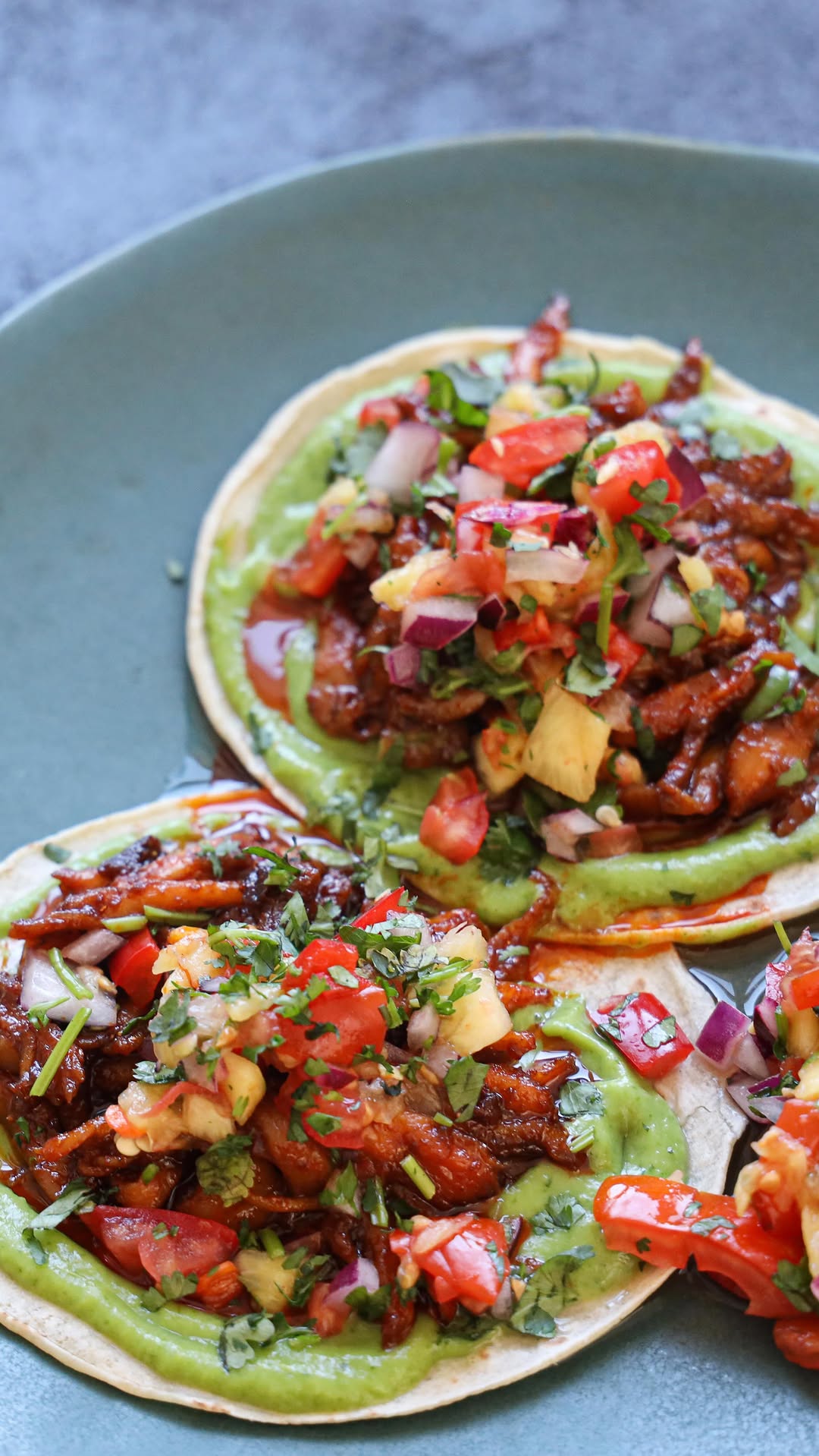 Spicy Chipotle Vegan Tacos with Salsa