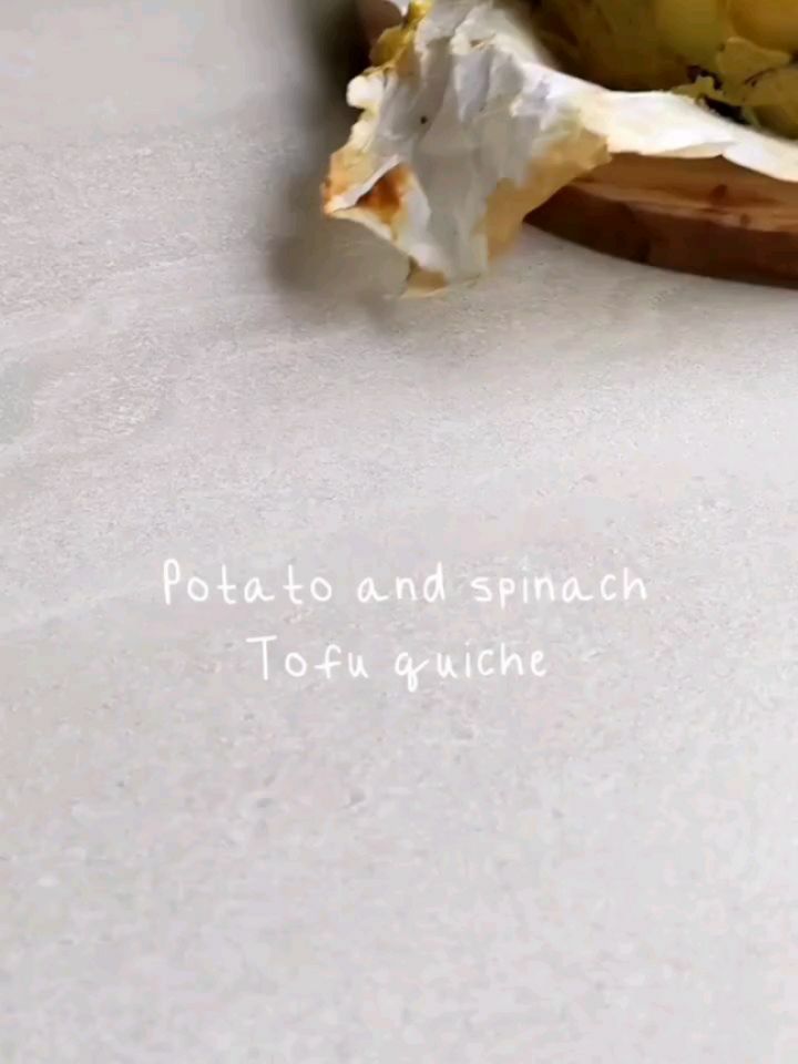 Potato and Spinach Tofu Quiche