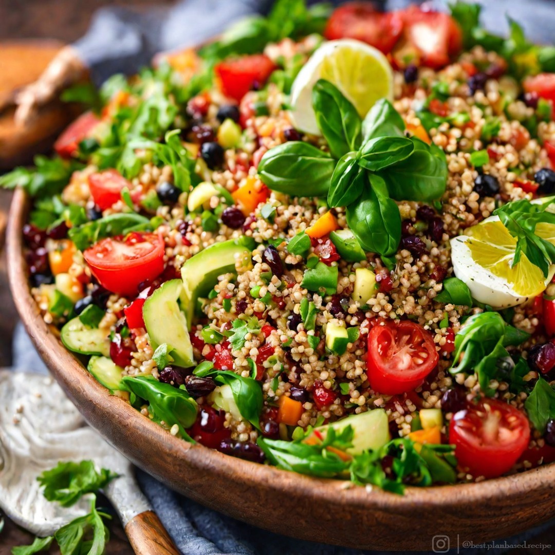 Vegan Mediterranean Quinoa Salad