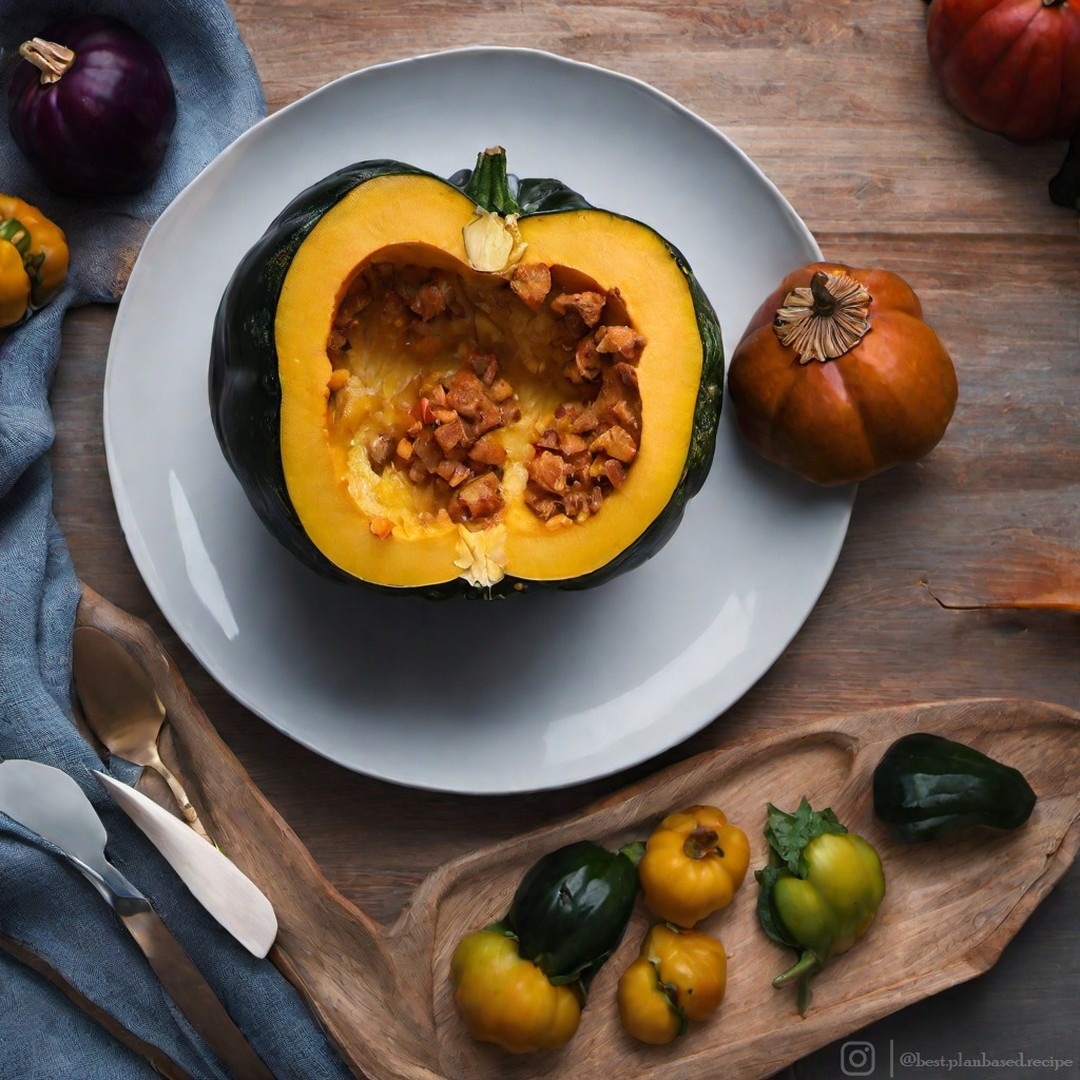 Vegan Stuffed Acorn Squash
