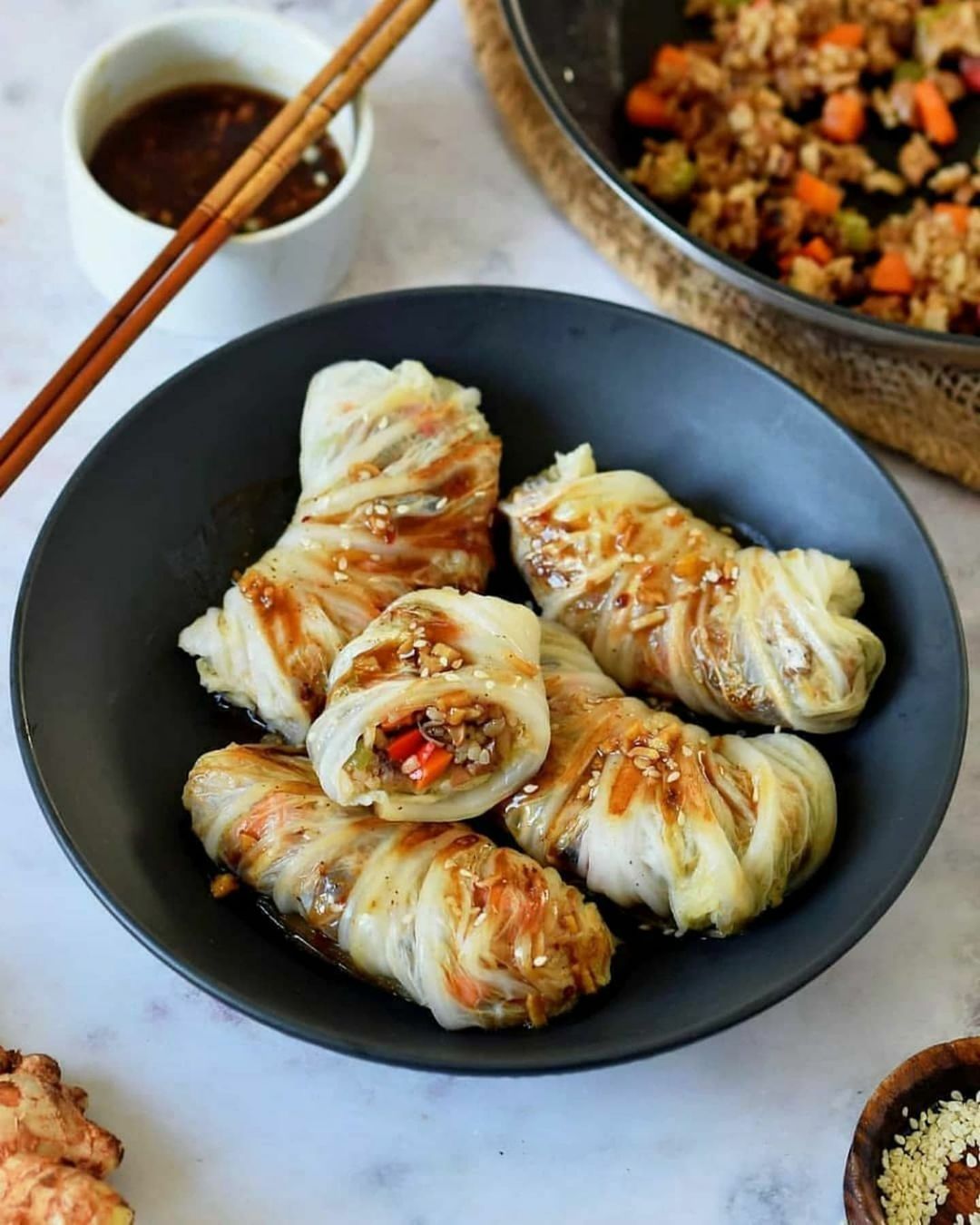 Homemade Vegan Cabbage Rolls