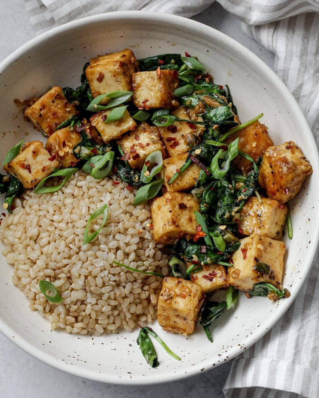 Quick Vegan Garlic Honey Tofu