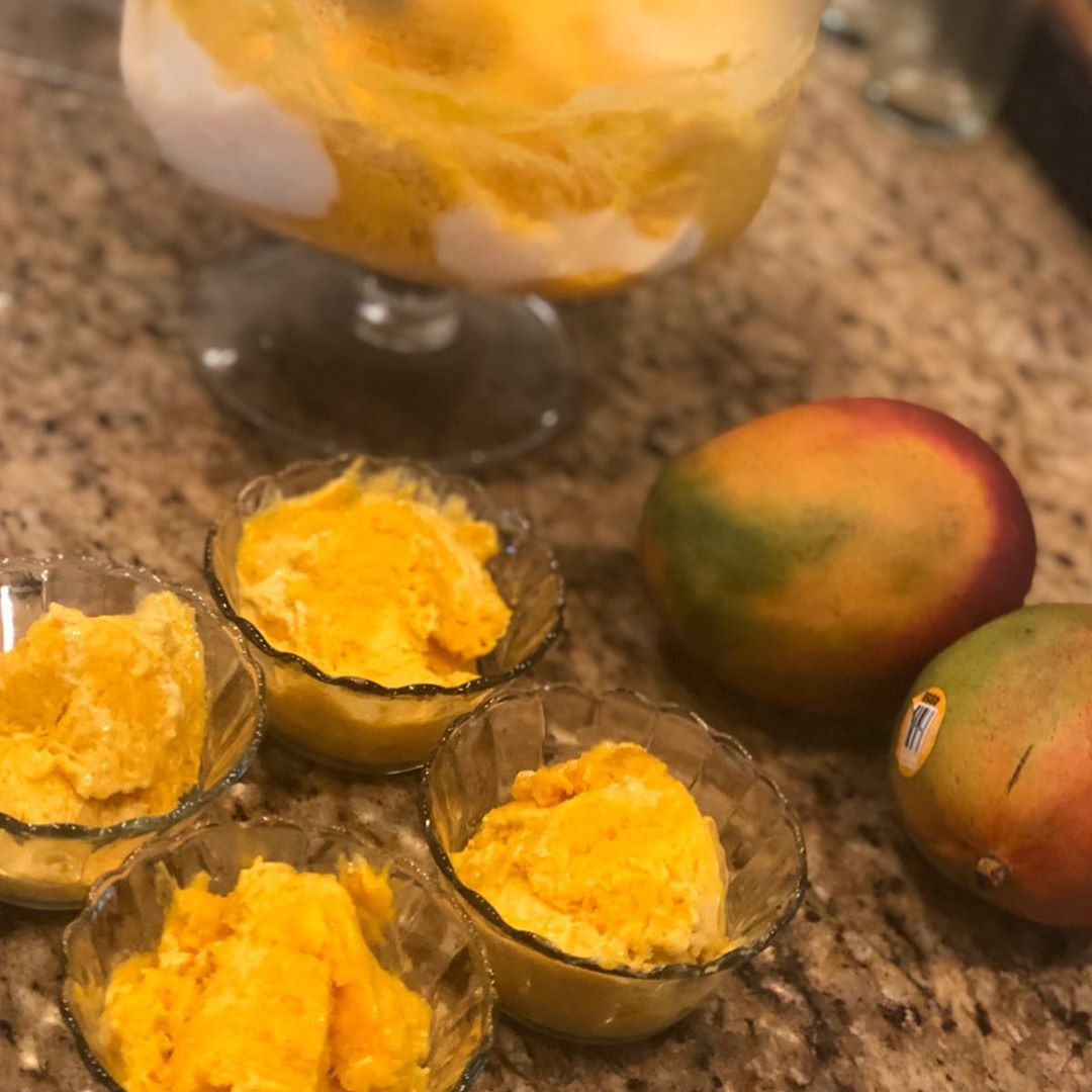 Creamy Mango Banana Avocado Ice Cream