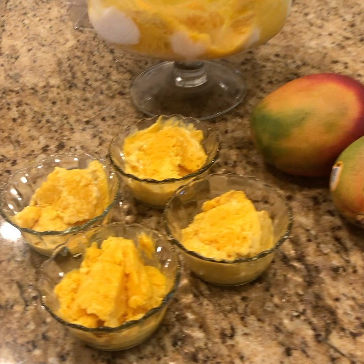 Creamy Mango Banana Avocado Ice Cream