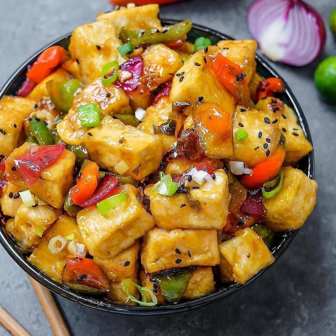 Sweet Lime Glazed Tofu