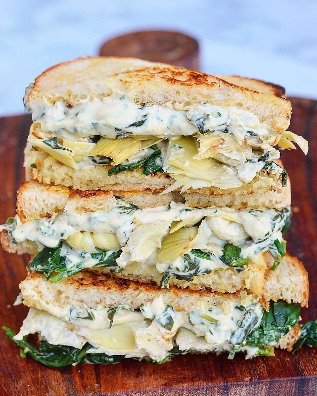 Vegan Artichoke Grilled Cheese