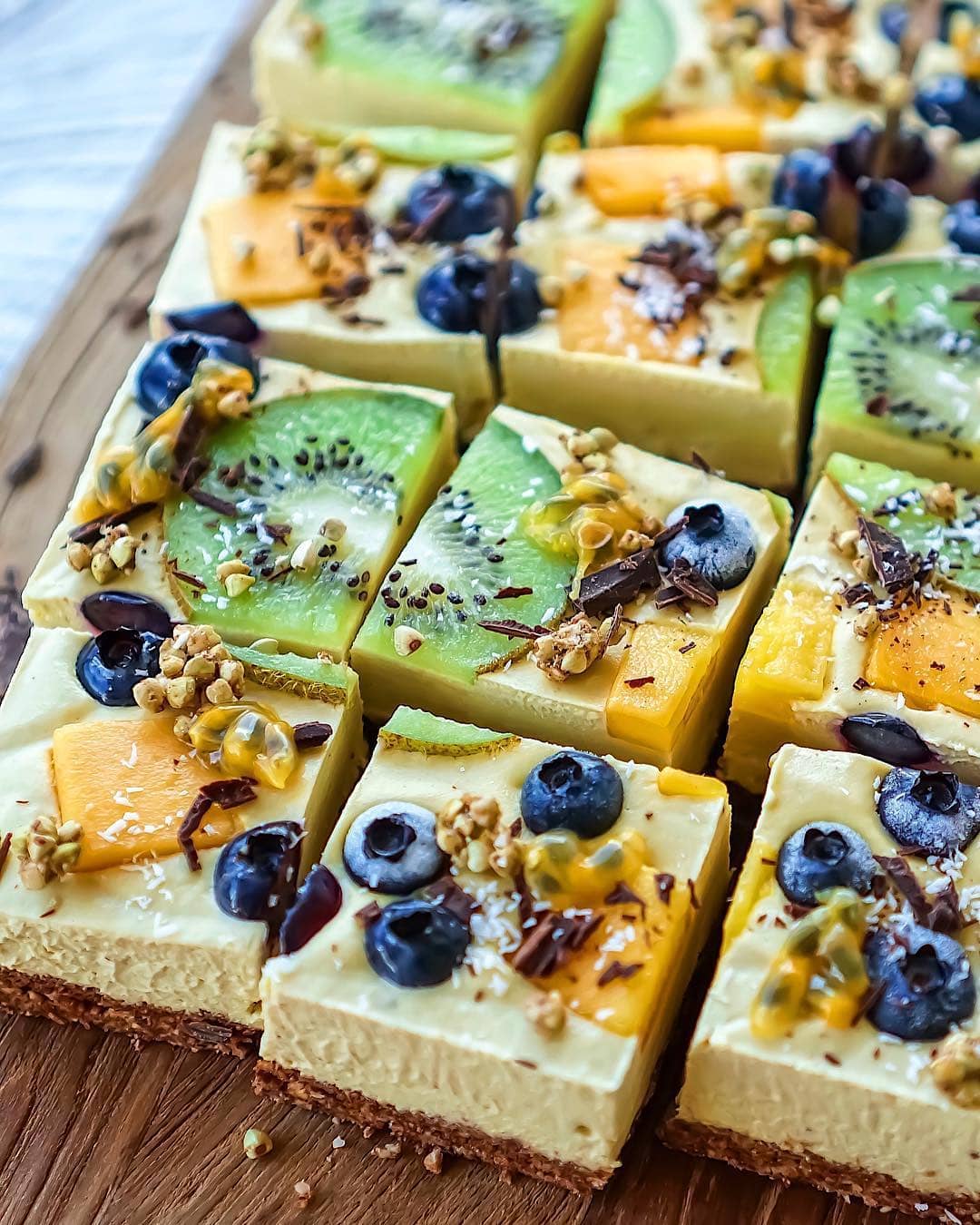 Vegan Gluten-Free Mango Cheesecake with Oat Crust