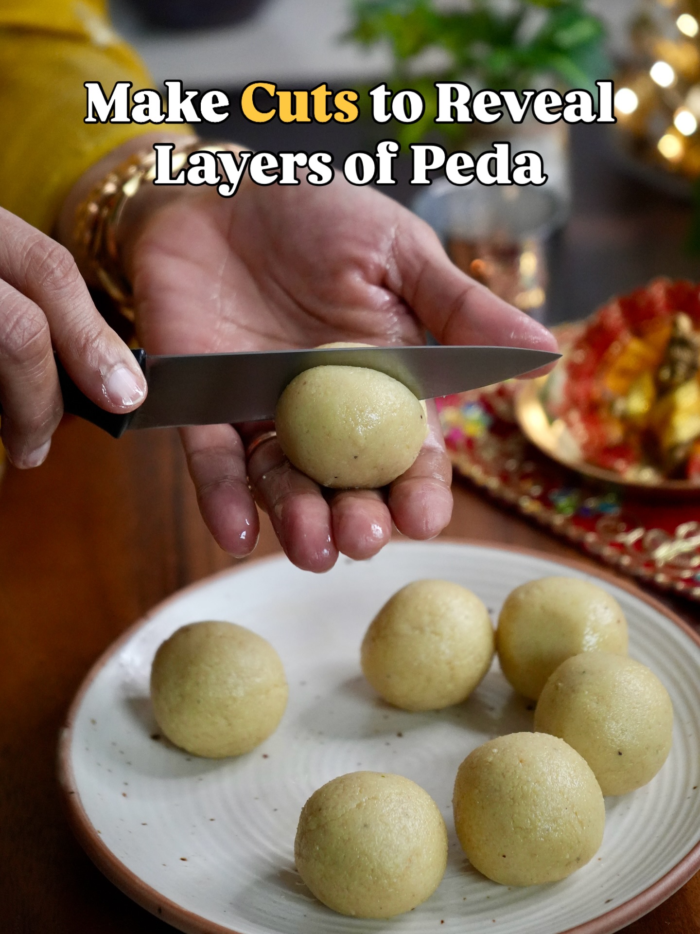Janmashtami Special Fireless Cashew Pistachio Peda