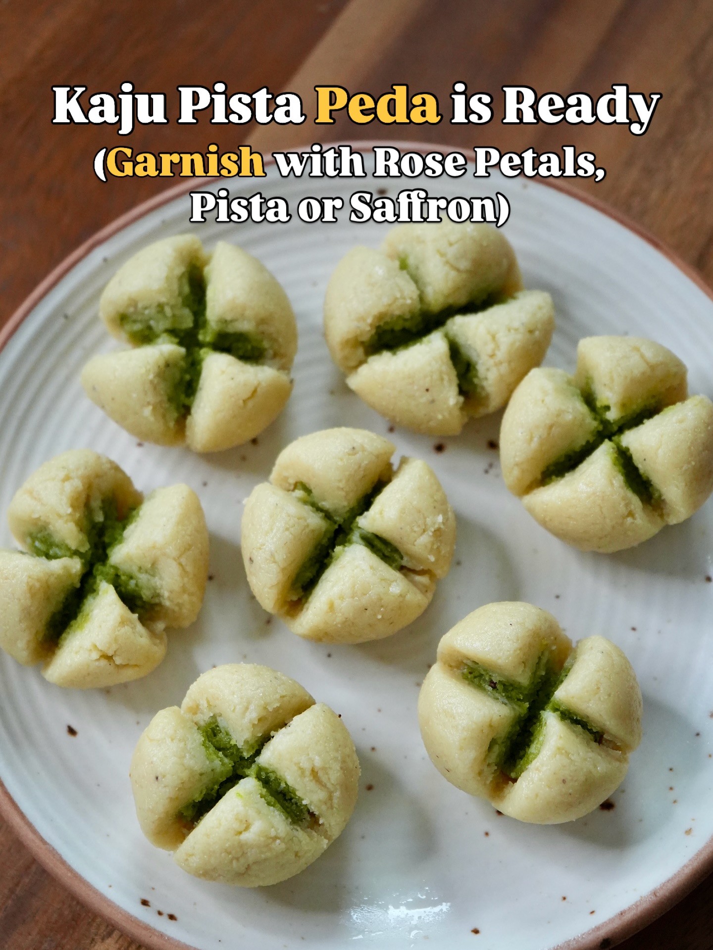 Janmashtami Special Fireless Cashew Pistachio Peda