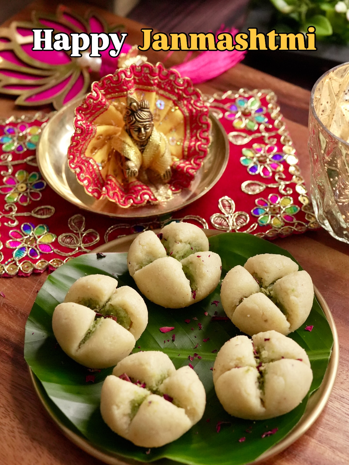 Janmashtami Special Fireless Cashew Pistachio Peda