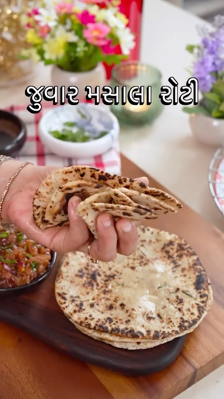 Spicy Sorghum Masala Roti