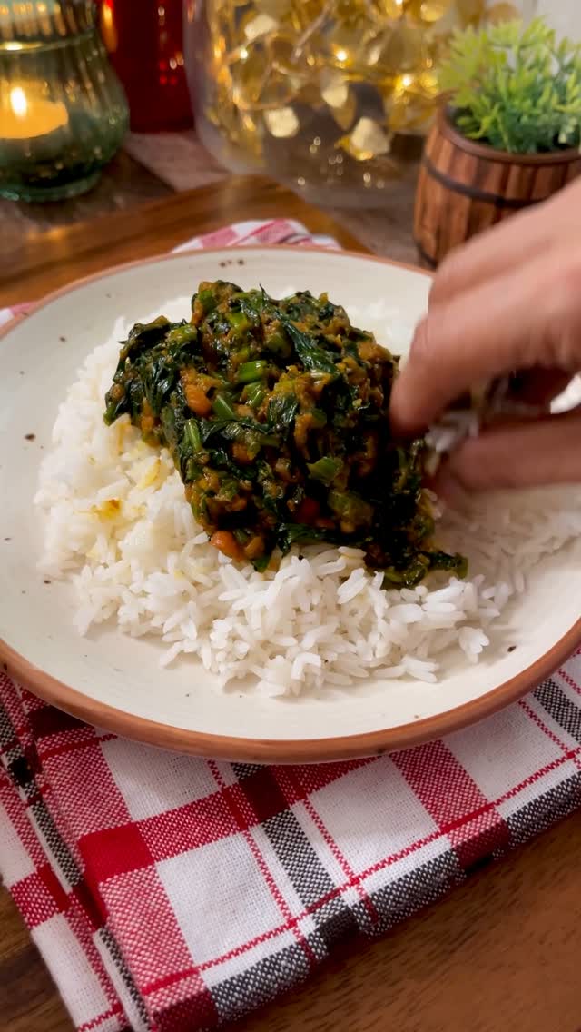 Traditional Indian Spinach Onion Chutney
