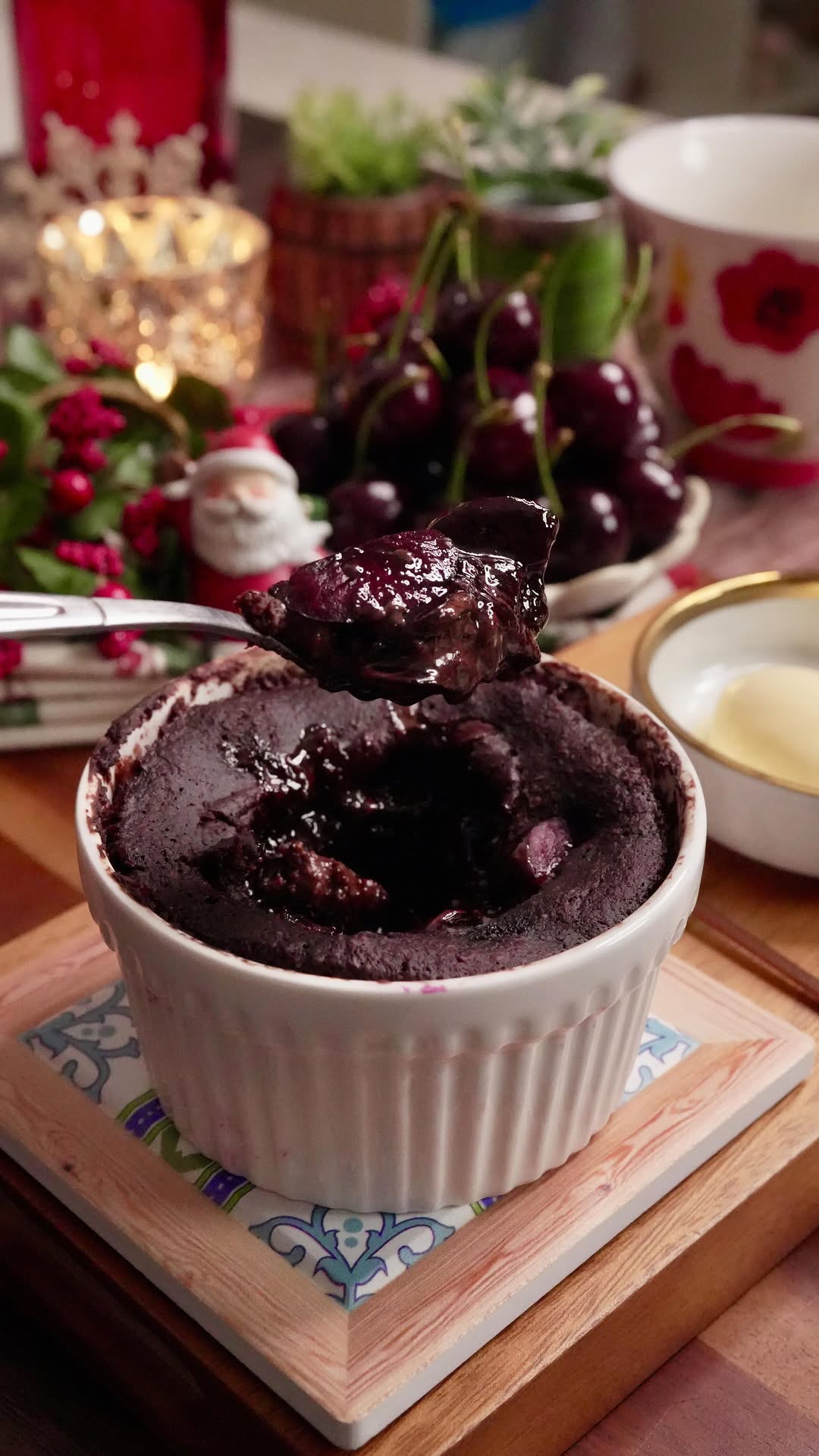 Cherry Chocolate Lava Cake