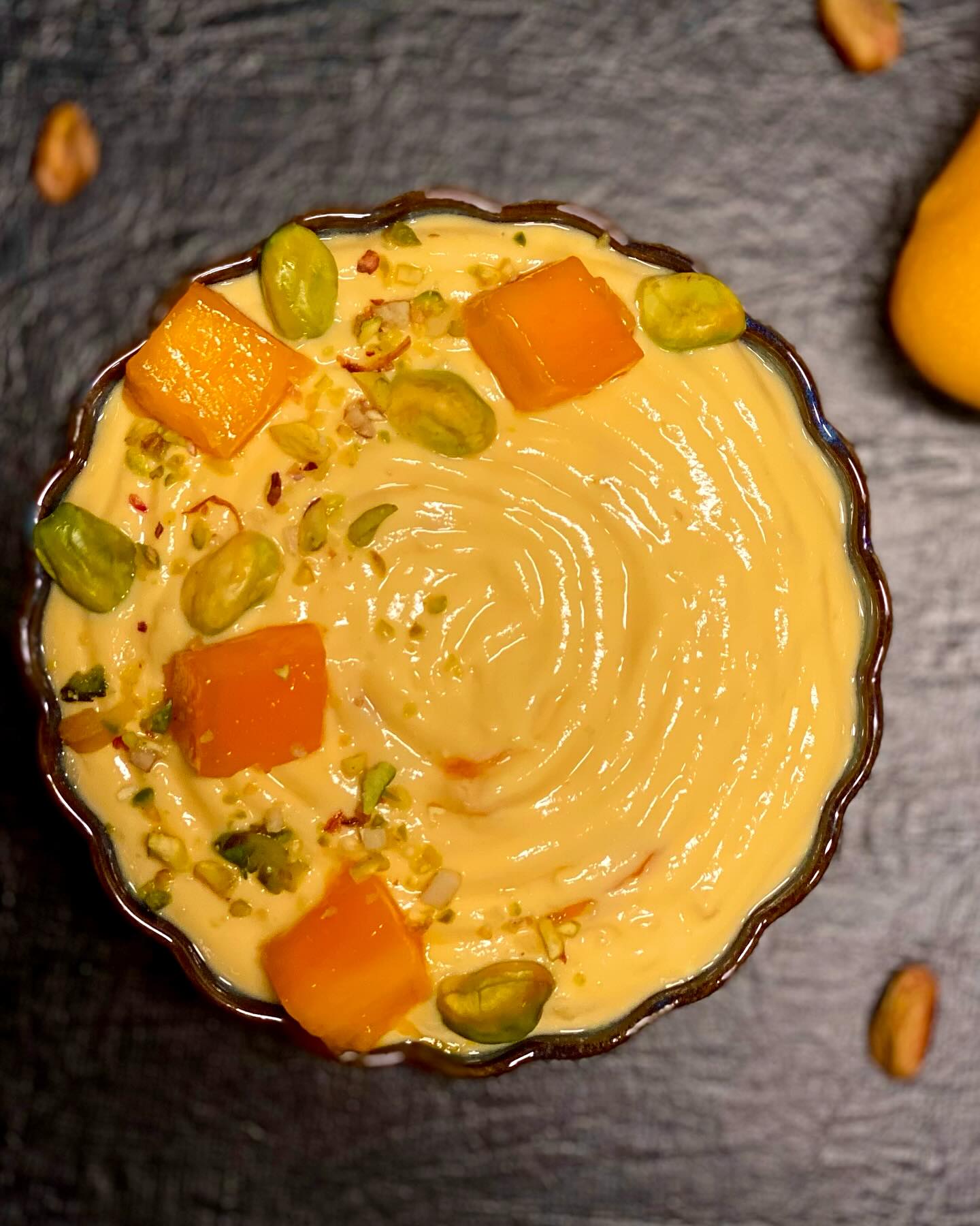 Mango Shrikhand Indian Dessert