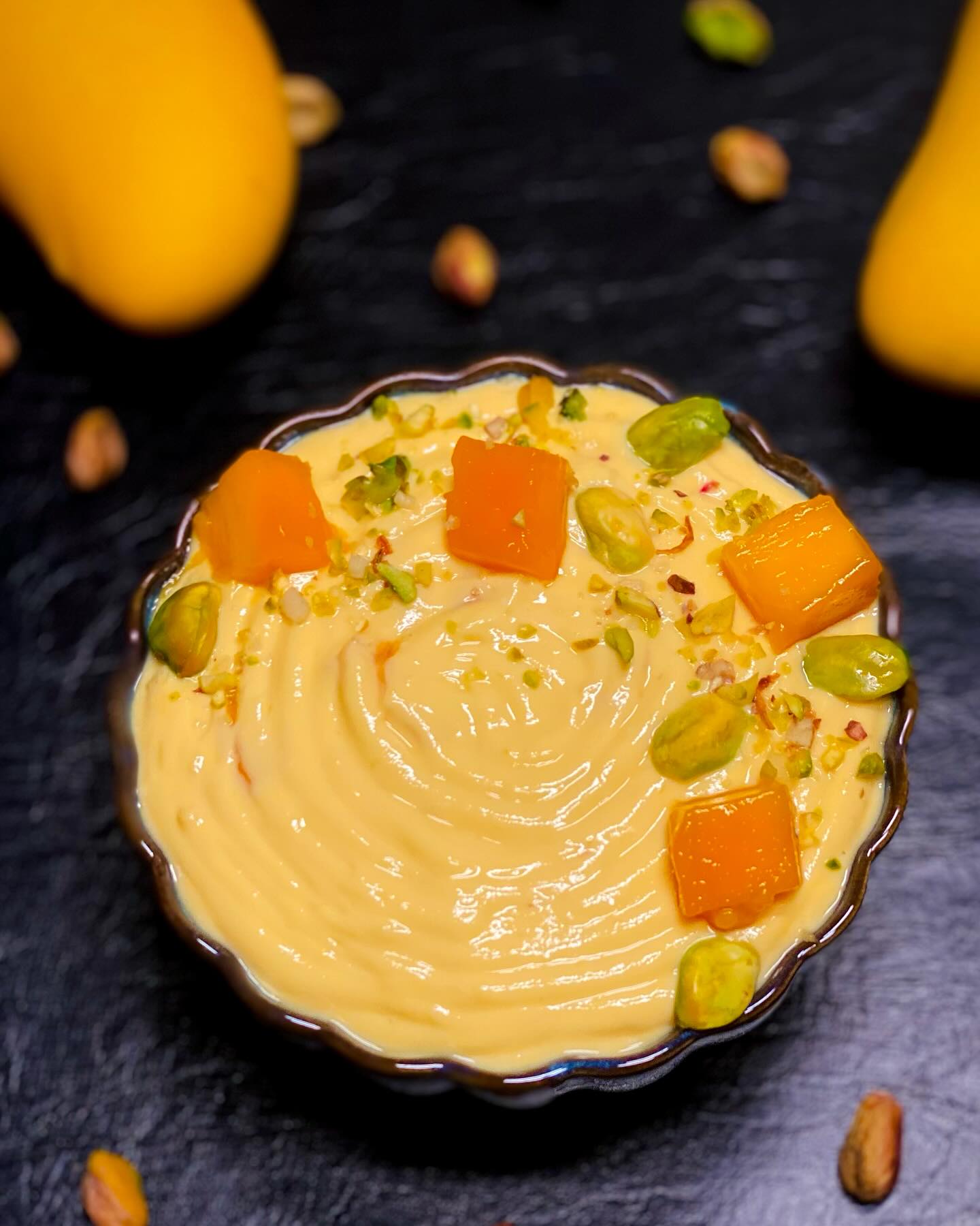 Mango Shrikhand Indian Dessert