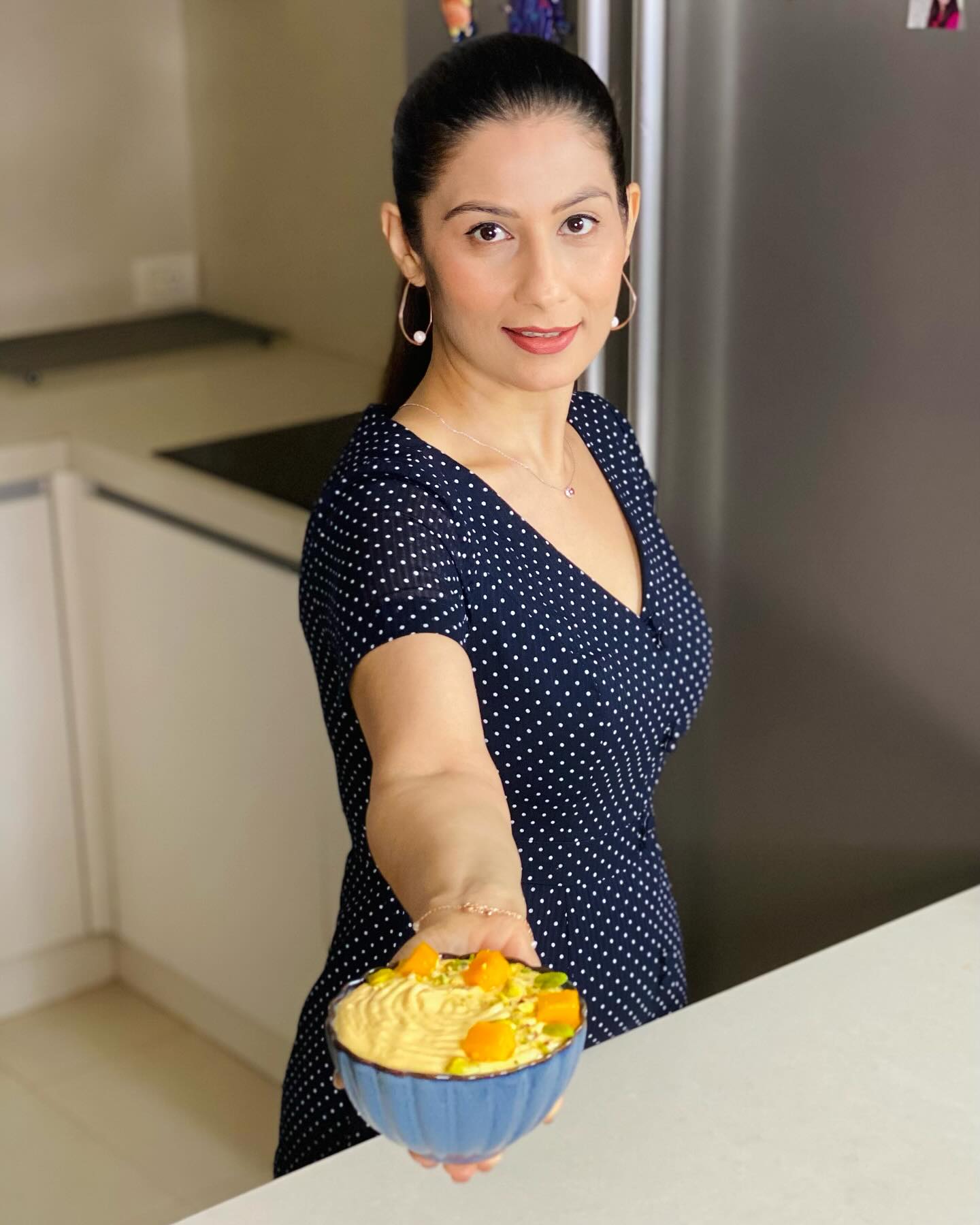 Mango Shrikhand Indian Dessert