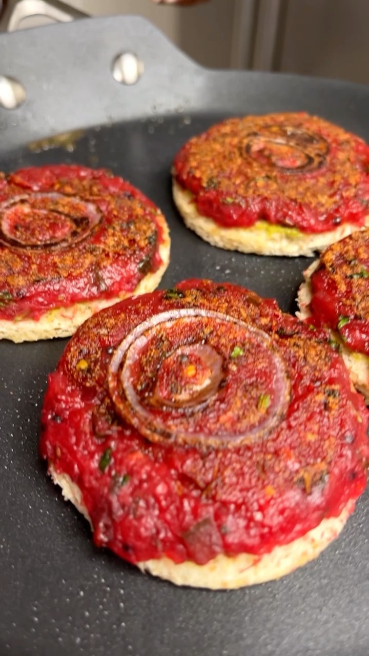 Beetroot Masala Toast with Spices