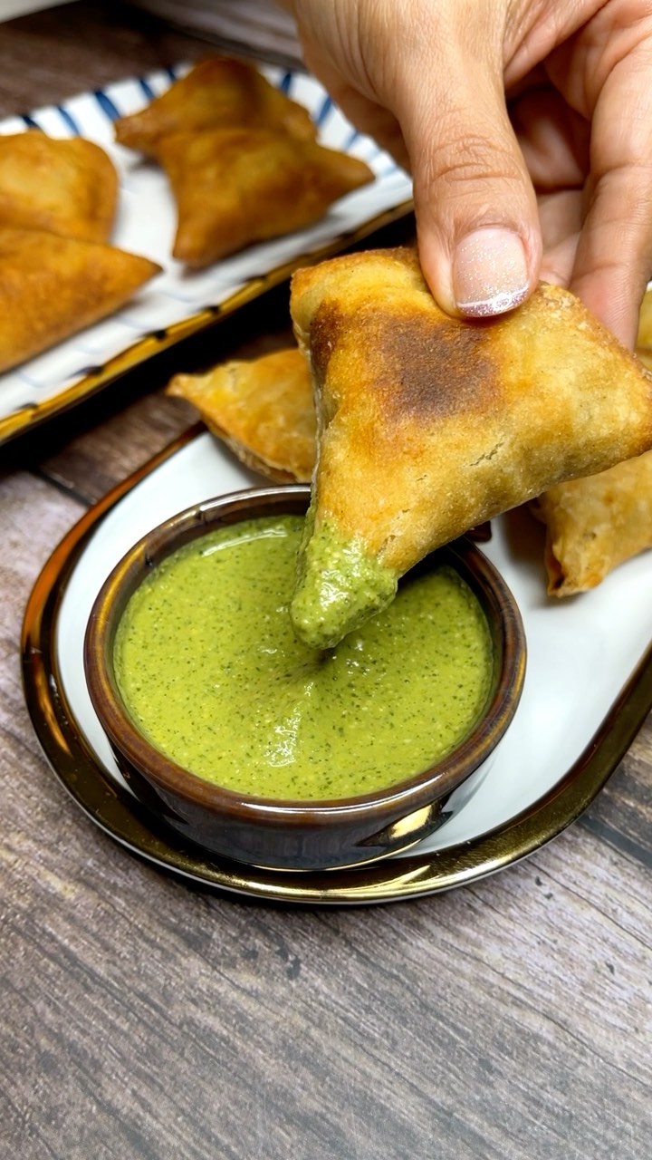 Baked and Fried Leftover Roti Samosa