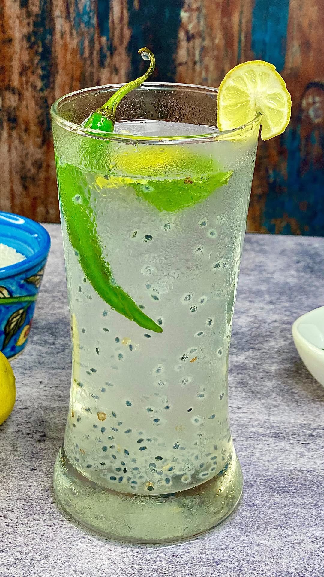 Kerala Street Lemonade with Basil Seeds