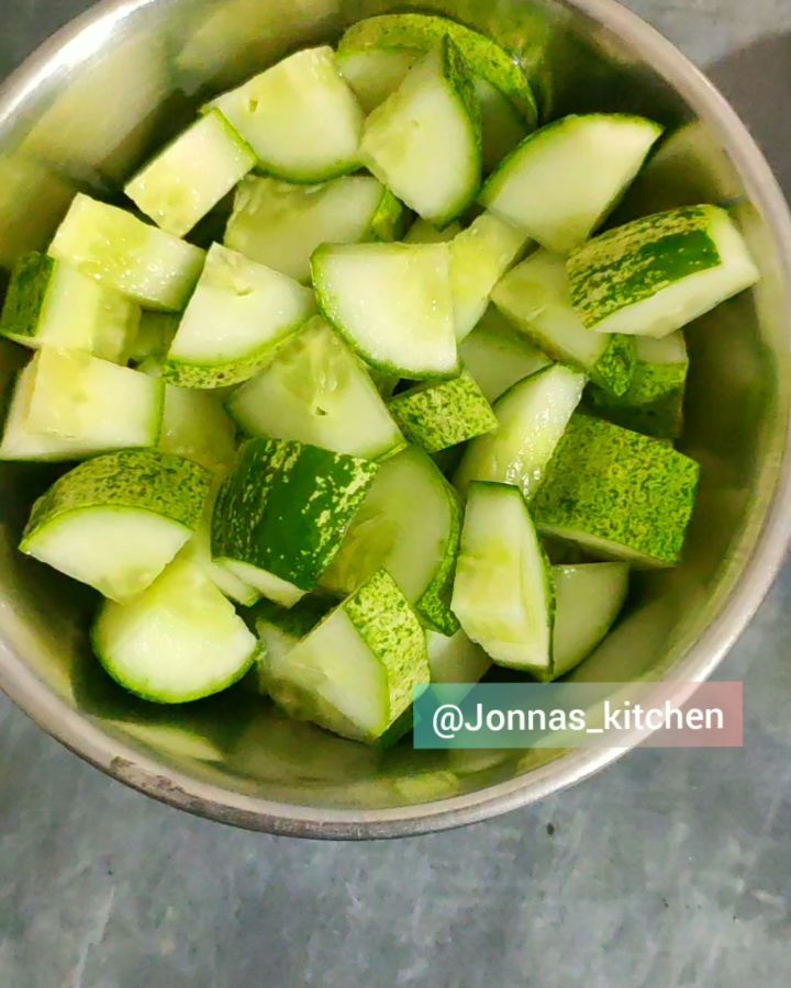 Simple and Quick Cucumber Dal