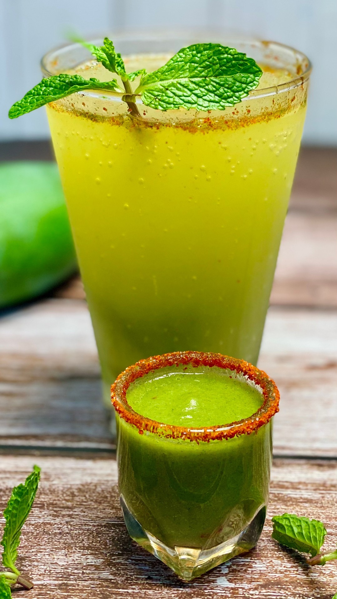 Refreshing Raw Mango Soda Shots