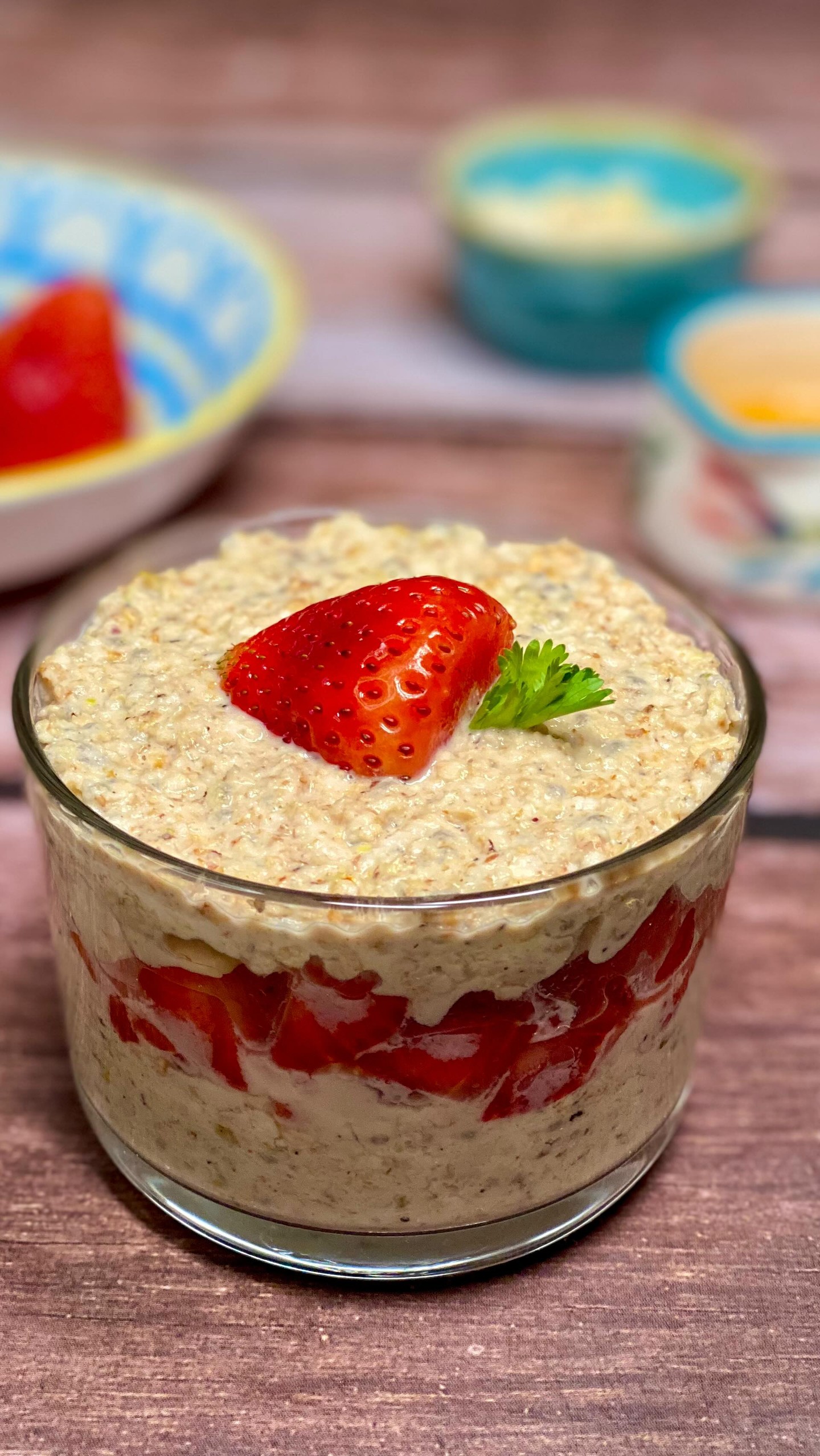 Gluten-Free Oats Strawberry Pudding