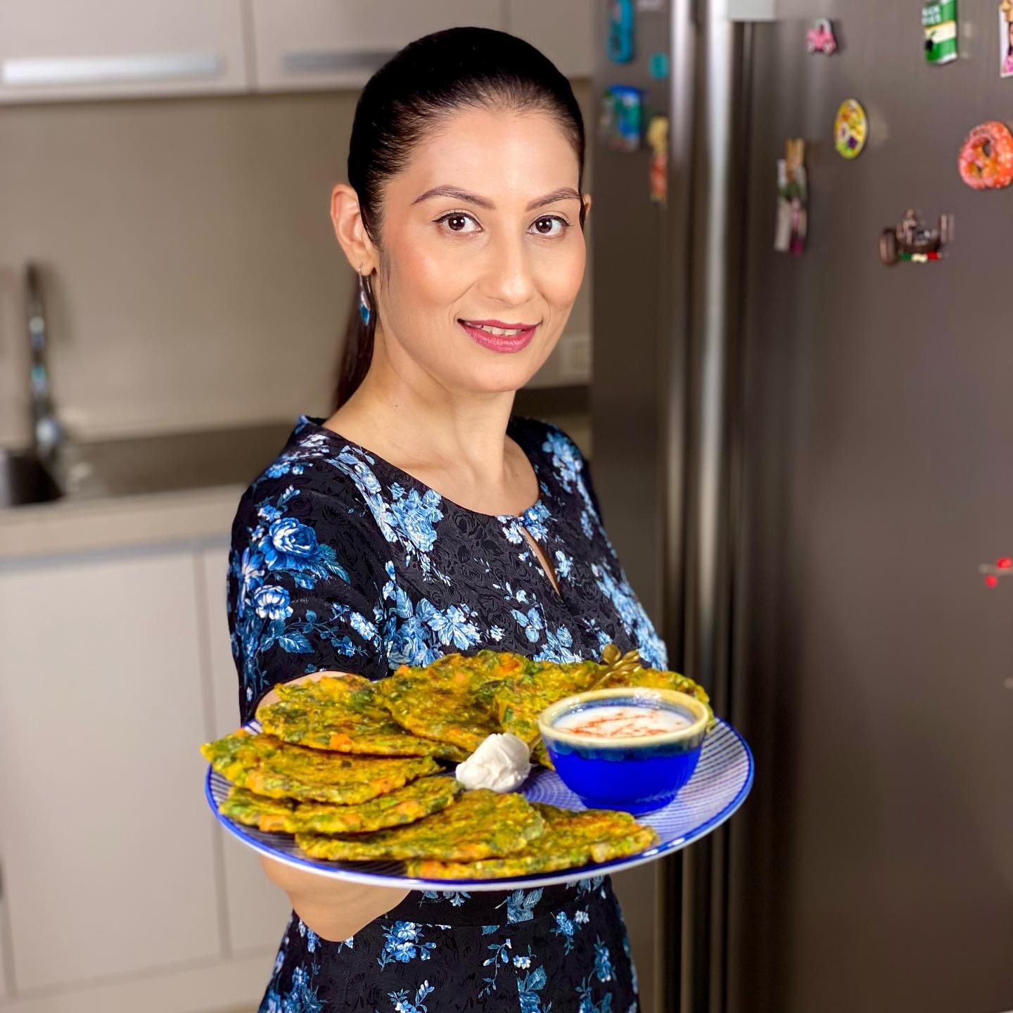 Spinach and Pearl Millet Pancake