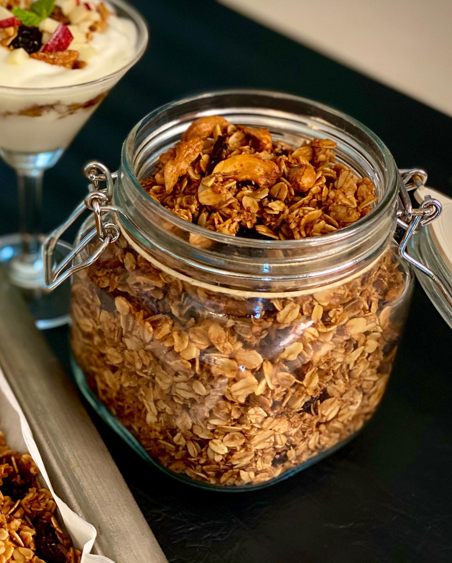 Healthy Granola and Parfait Breakfast
