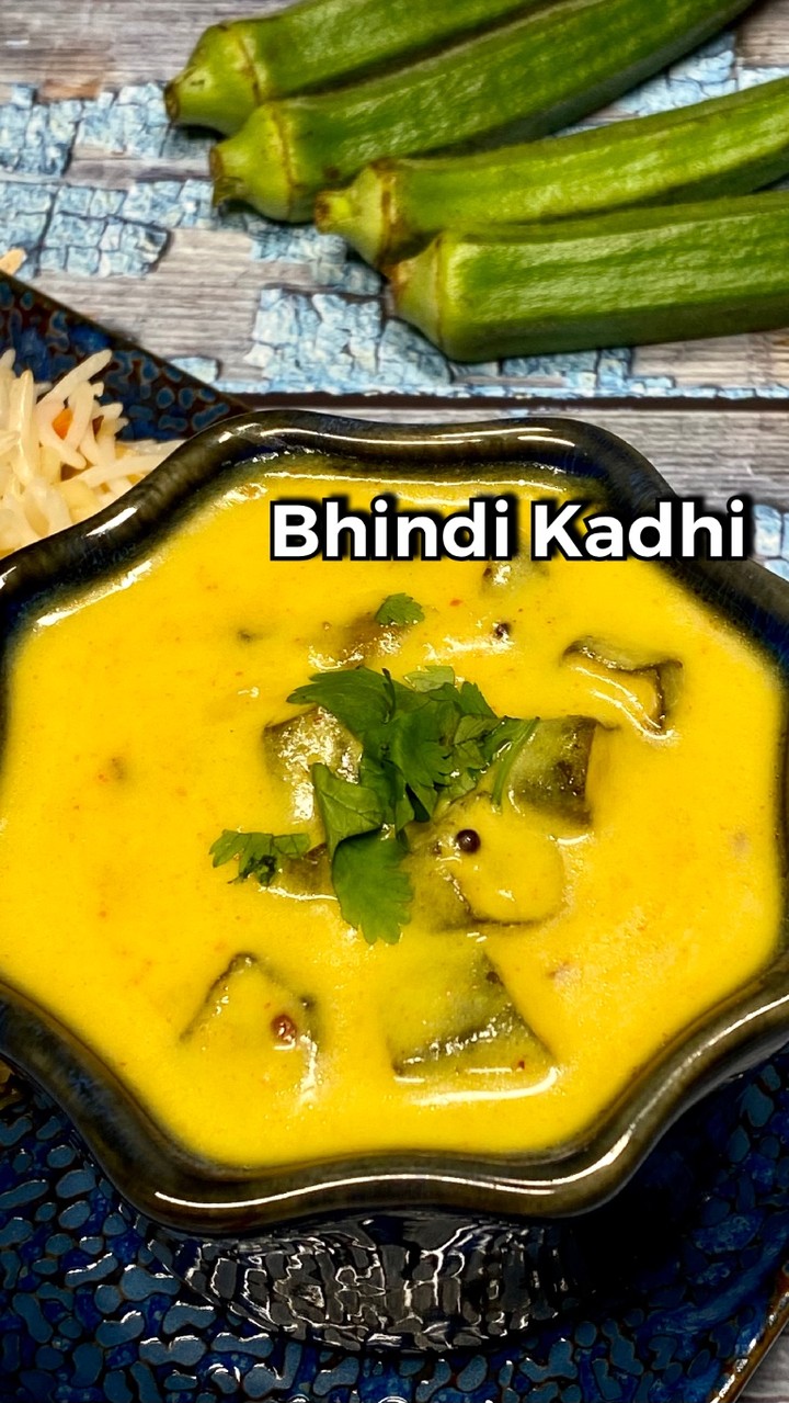 Gujarati Style Okra Yogurt Curry