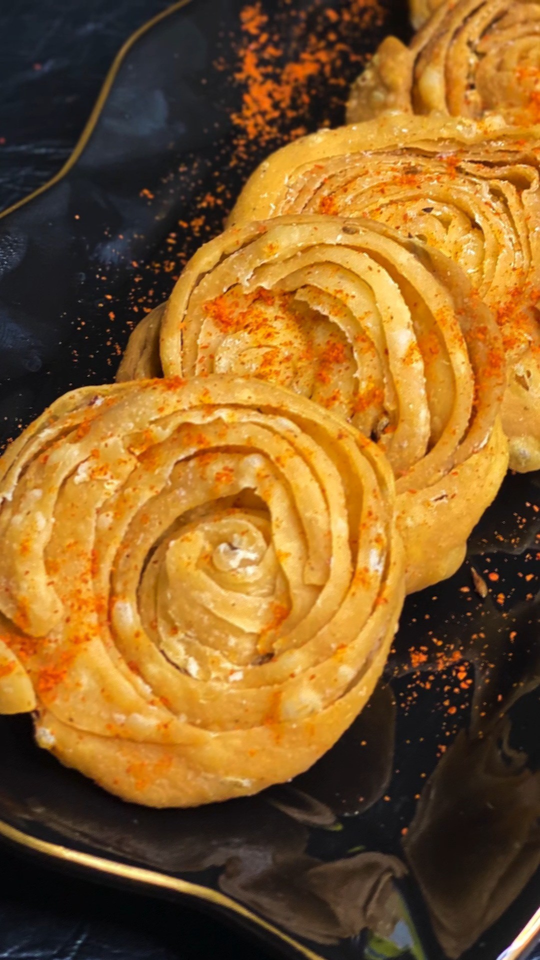 Layered Mathri Indian Snack