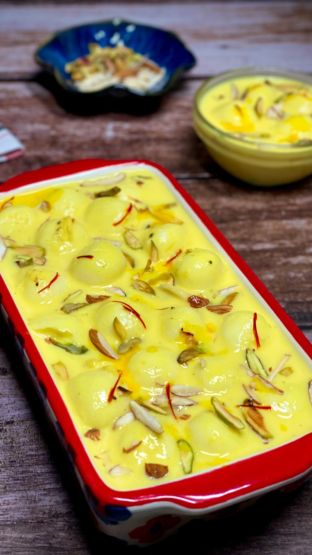 Angoori Rasmalai Indian Milk Dessert