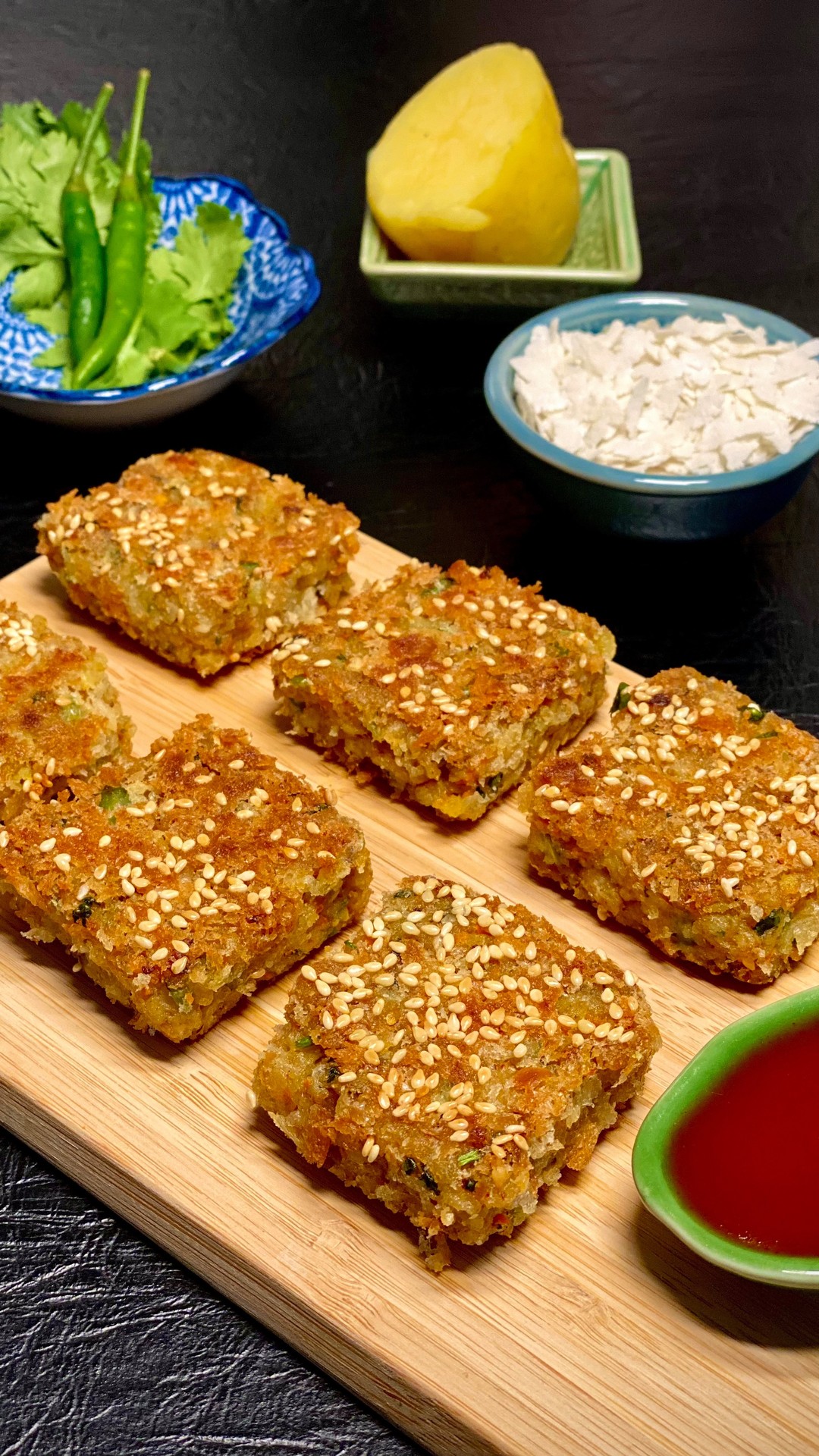 No-Fry Vegetable Poha Nuggets