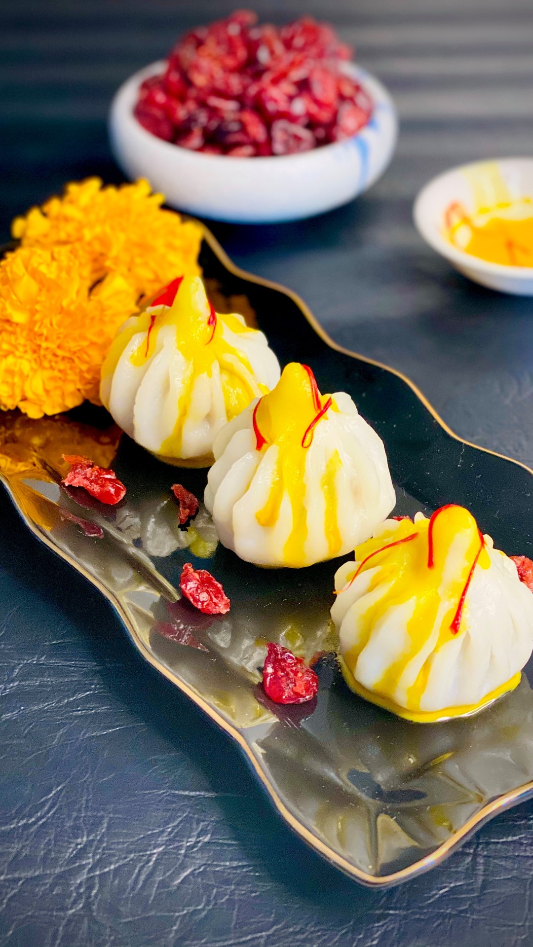 Steamed Cranberry Ukadiche Modak