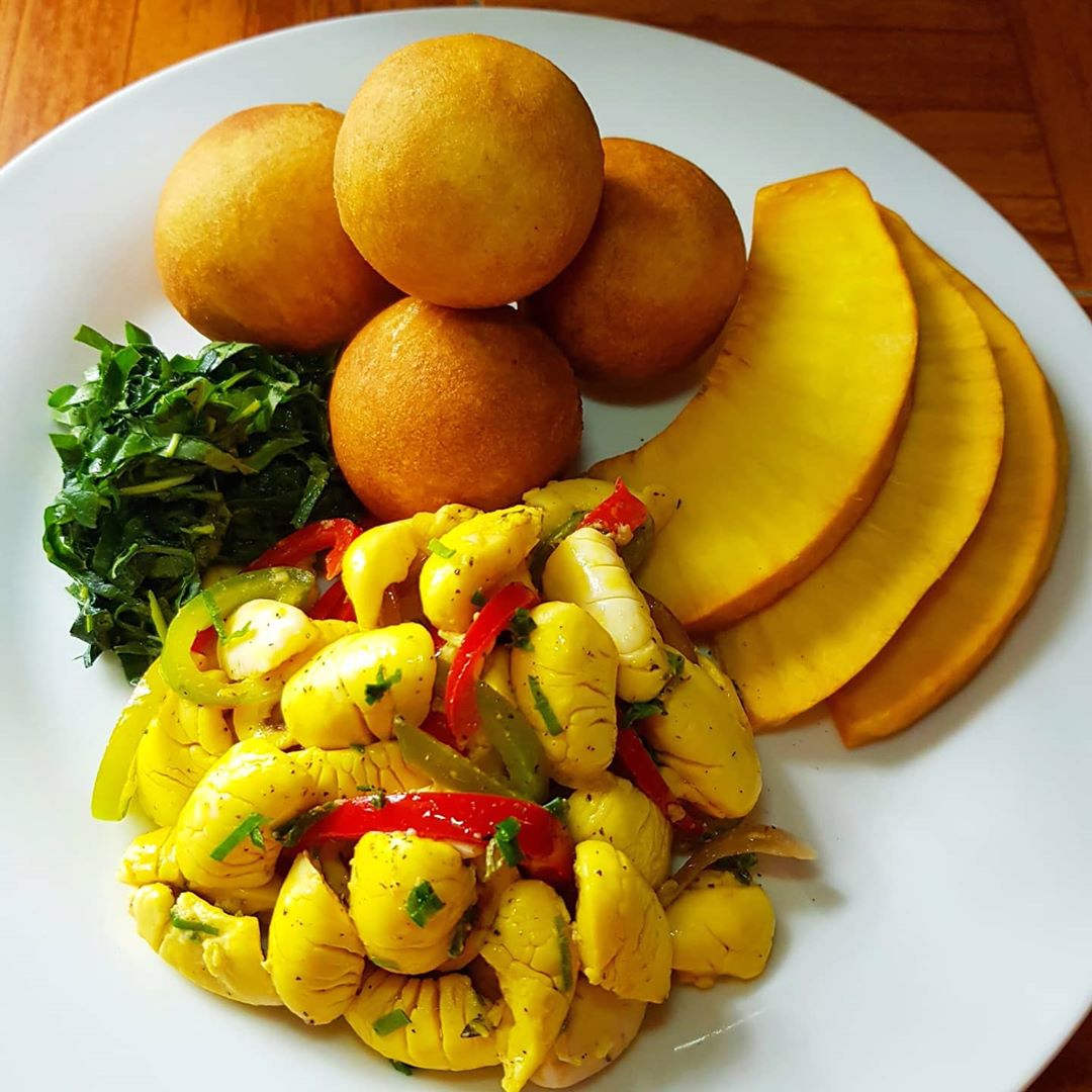 Sautéed Ackee Jamaican Fruit Dish