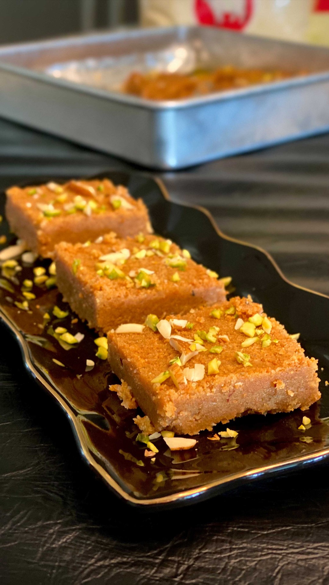 Mohanthal Besan Fudge Dessert